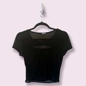 Garage Sheer Black Shirt
